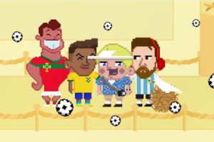 Neymar vira game onde o jogador precisa ficar em pé