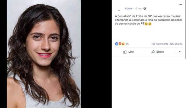 Jornalista é atacada na web após ser confundida com repórter