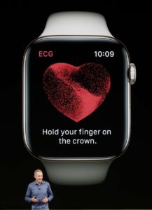 Apple Watch fará eletrocardiograma