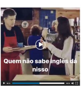 Quem não sabe inglês dá nisso!