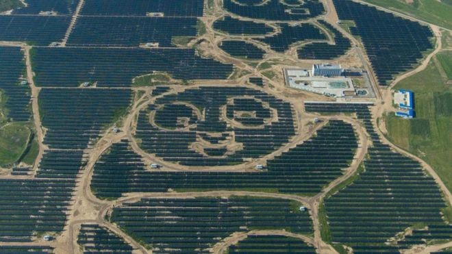 As impressionantes fazendas solares da China