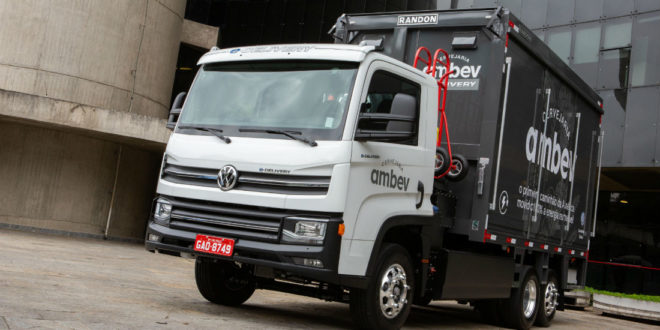 Ambev e Volkswagen completam fase de testes de caminhão elétrico