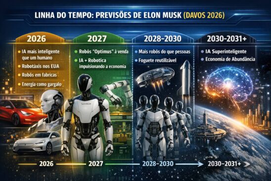 Brutais previsões de Elon Musk para a humanidade (Davos 2026)