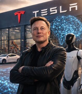 Tesla muda o rumo: robôs e Inteligência Artificial se tornam o novo eixo estratégico da empresa