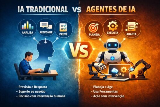 IA tradicional vs agentes de IA: qual é a diferença real?