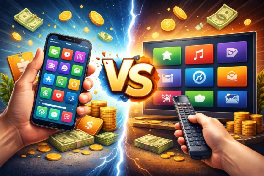 Qual é mais lucrativo:criar app para celulares ou smart TVs