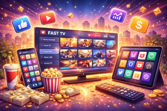 Como Ganhar Dinheiro com Streaming e Smart TVs em 2026 (FAST TV, Apps e Anúncios)