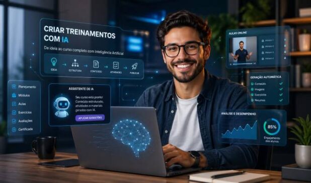 Como Criar ou Vender Treinamento com IA: Guia Profissional para Transformar Conhecimento em Produto