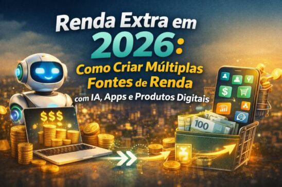 Renda Extra em 2026: Como Criar Múltiplas Fontes de Renda com IA, Apps e Produtos Digitais