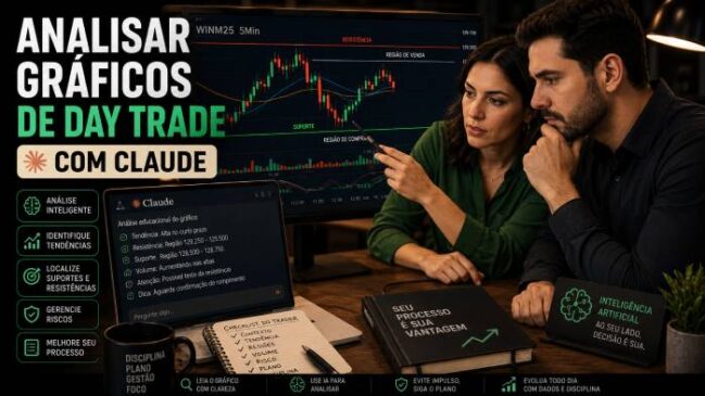 Como Analisar Gráficos de Day Trade com Claude.ai: Guia Profissional Para Usar IA Sem Cair em Ilusão de Sinal