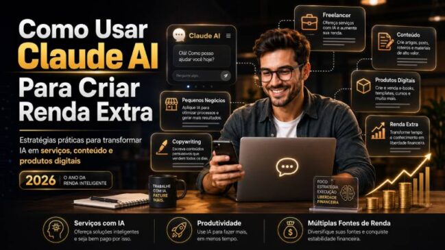 Como Usar Claude AI Para Criar Renda Extra: Guia Completo Para Transformar IA em Dinheiro em 2026