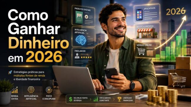 Como Ganhar Dinheiro em 2026: Guia Completo de Renda Extra, IA, Apps e Pequenos Negócios