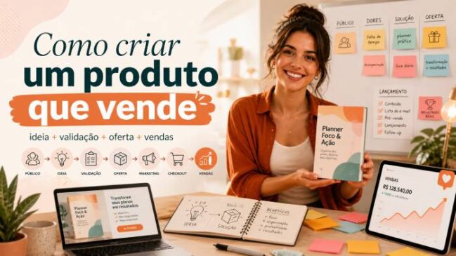 Como Criar um Produto que Vende: o método estratégico para transformar uma ideia em uma oferta lucrativa
