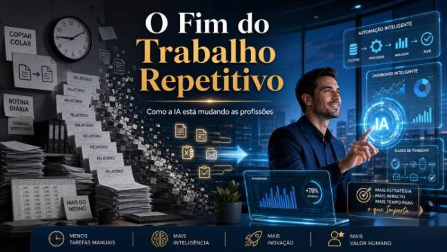 O Fim do Trabalho Repetitivo: Como a IA Está Mudando as Profissões