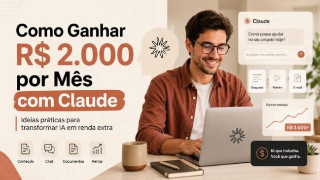 Como Ganhar R$ 2.000 por Mês com Claude IA: Guia Completo para Transformar Inteligência Artificial em Renda Extra em 2026