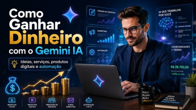Como Ganhar Dinheiro com o Gemini IA? Guia Completo, Realista e ProfissionalProfissional