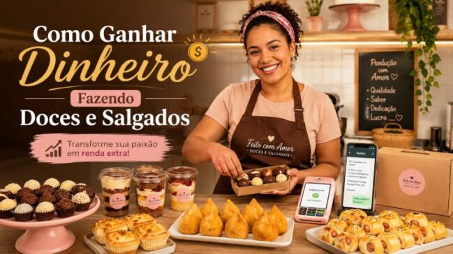 Como Ganhar Dinheiro Fazendo Doces e Salgados: Guia Completo para Começar do Zero e Vender Todos os Dias