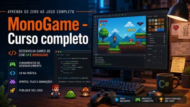 Capítulo 5 — Entrada do Jogador: Teclado, Mouse e Controle no MonoGame