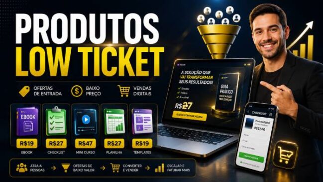 O Que São Produtos Low Ticket? Guia Completo Para Criar, Vender e Escalar Ofertas de Baixo Preço