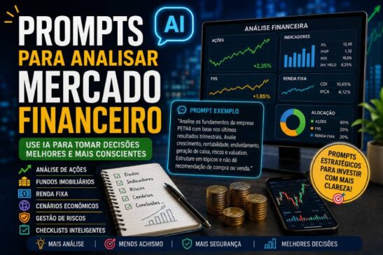 Como Criar Prompts Para Analisar Mercado Financeiro: Guia Completo Para Usar IA com Critério, Dados e Estratégia
