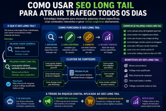 Como Usar SEO Long Tail Para Atrair Tráfego Todos os Dias