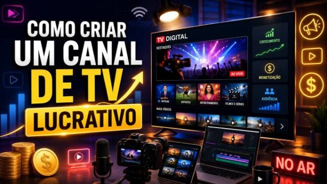 Como Criar um Canal de TV Lucrativo: Guia Completo Para Transformar Conteúdo em Negócio