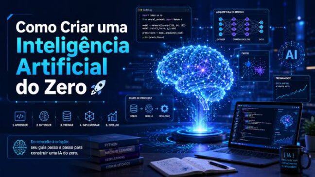 Como Criar uma Inteligência Artificial do Zero em 2026: Ferramentas, Custos e Passo a Passo