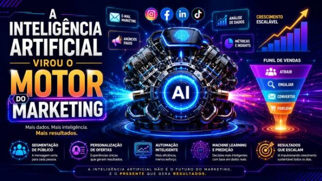 Inteligência Artificial no Marketing: Como Usar IA Para Criar Conteúdo, Posts, Vídeos, Títulos, Copywriting, E‑mails, Anúncios, Atendimento e Ofertas Personalizadas