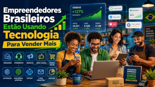 Pequenos Negócios com IA: Como Empreendedores Brasileiros Estão Usando Tecnologia Para Vender Mais