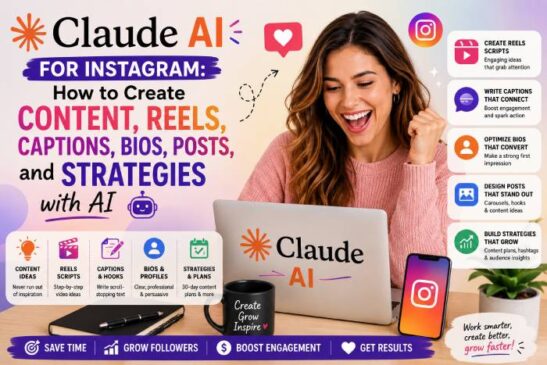 Claude AI for Instagram: How to Create Content, Reels, Captions, Bios, Posts, and Strategies with AI