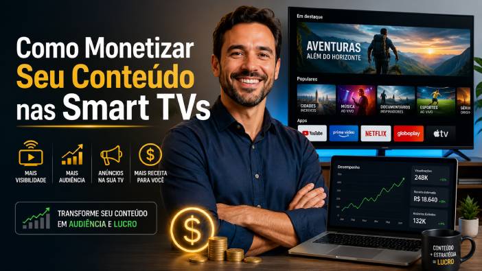 Como Ganhar Dinheiro com conteúdo nos Canais FAST e TV Conectada