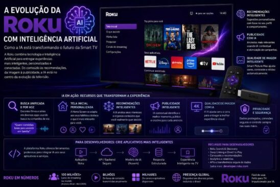 A evolução da Roku com Inteligência Artificial: como a IA está transformando o futuro da Smart TV