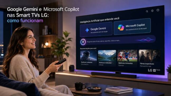 Google Gemini e Microsoft Copilot nas Smart TVs LG: como funcionam?