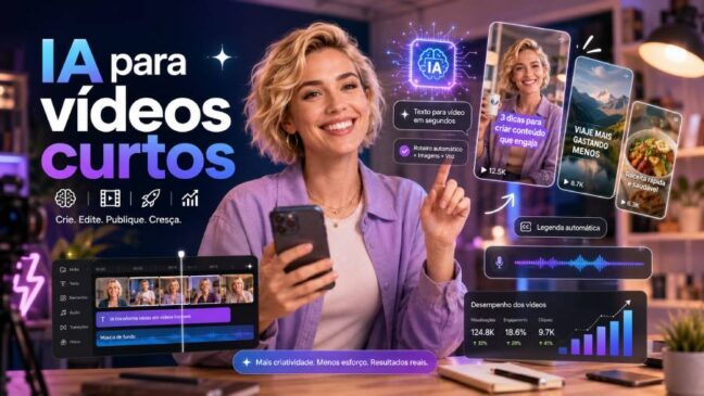 IA para vídeos curtos: como criar conteúdos para Reels e TikTok
