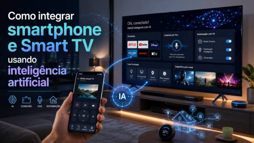 Aprenda como integrar smartphone e Smart TV usando inteligência artificial.