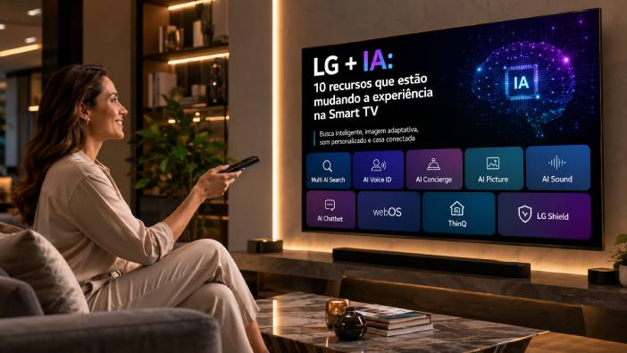 Conheça 10 recursos de Inteligência Artificial das Smart TVs LG.