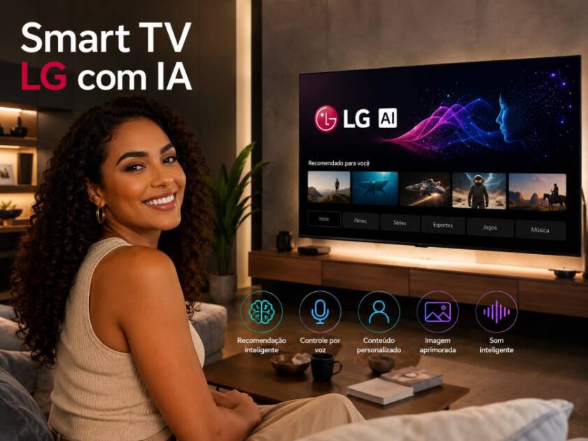 Entenda como funciona uma Smart TV LG com IA.