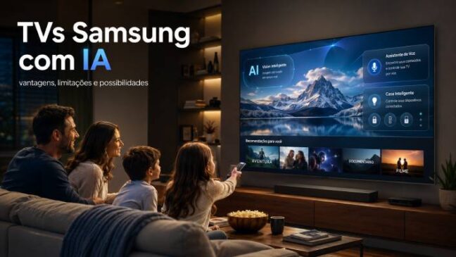 TVs Samsung com IA: vantagens, limitações e possibilidades
