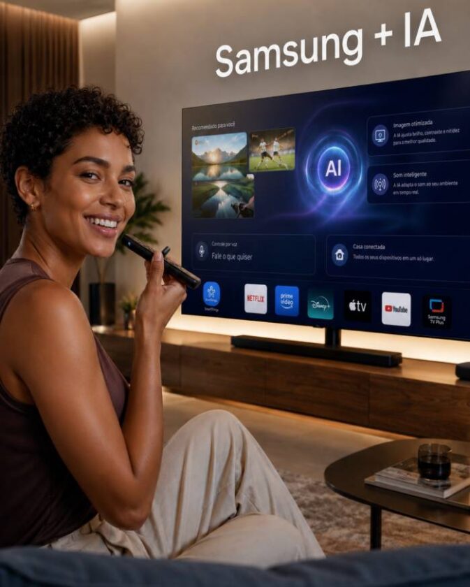 Conheça as vantagens, limitações e possibilidades das TVs Samsung com IA.