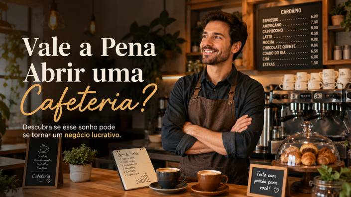 Uma cafeteria além de unir um hábito muito popular fatura dia e noite