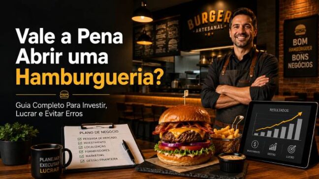 Vale a Pena Abrir uma Hamburgueria? Guia Completo Para Investir, Lucrar e Evitar Erros