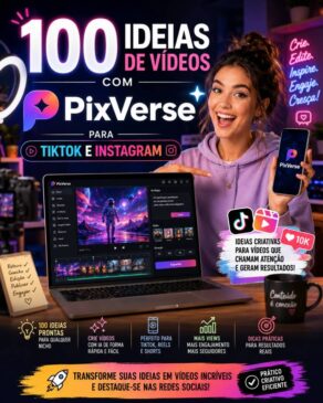 100 Ideias de Vídeos com PixVerse para TikTok e Instagram