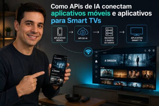 Como APIs de IA conectam aplicativos móveis e aplicativos para Smart TVs