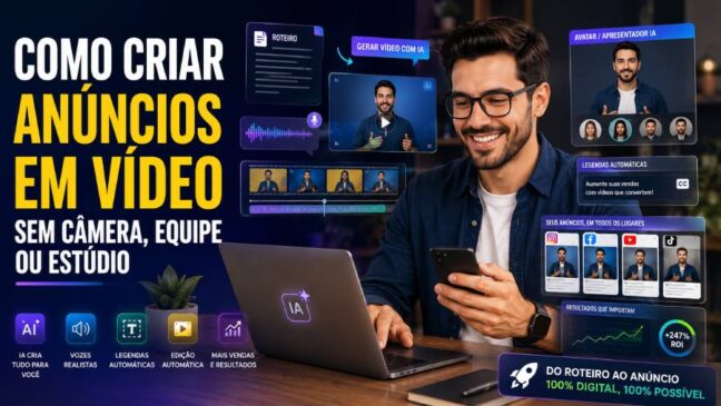 Como criar anúncios em vídeo sem câmera, equipe ou estúdio
