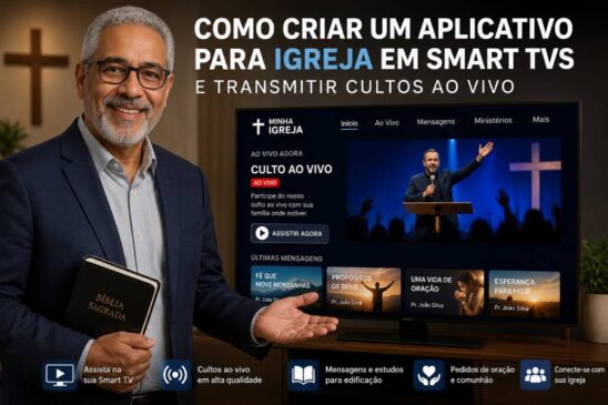Como criar um aplicativo para igrejas em Smart TVs e transmitir cultos ao vivo
