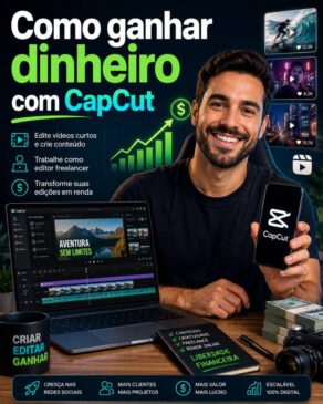 Como ganhar dinheiro com CapCut: guia completo para transformar edição de vídeos em renda