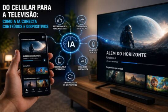 Do celular para a televisão: como a IA conecta conteúdos e dispositivos