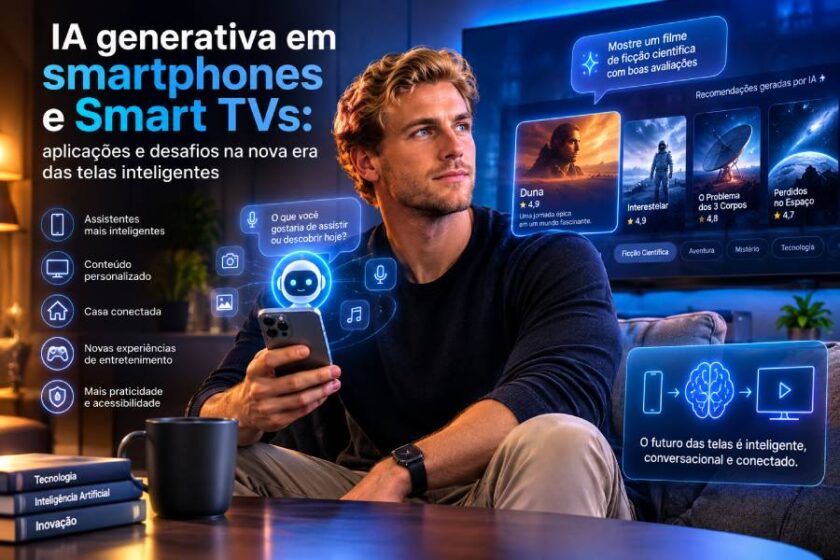 Descubra como a IA generativa está transformando smartphones e Smart TVs, suas principais aplicações e integração.