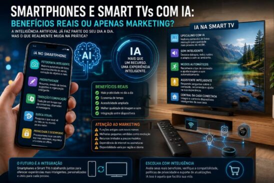 Smartphones e Smart TVs com IA: benefícios reais ou apenas marketing?