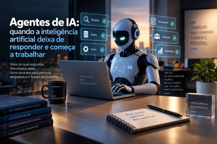 Entenda como agentes de IA usam ferramentas, memória e autonomia para executar tarefas, transformar empresas e inaugurar uma nova fase da inteligência artificial.